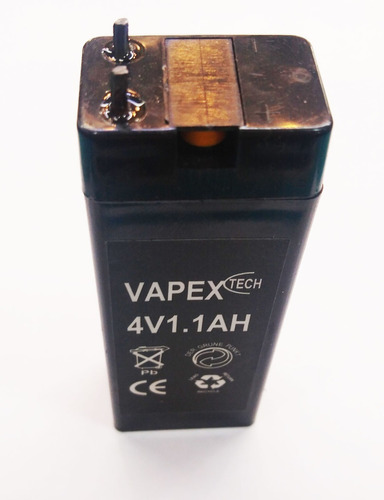 Bateria De Gel 4v 1.1 Ah Para Linterna Balanzas Vt411 Vapex