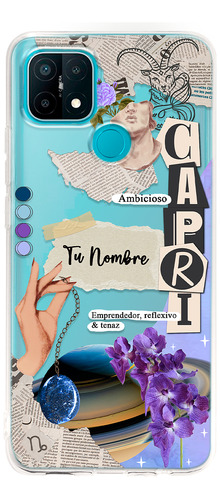 Funda Para Oppo Mujer Signo Zodiaco Capricornio Con Nombre