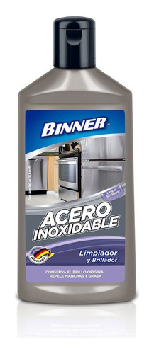 Binner Limpiador Y Brillador Acero Inoxidable 500ml