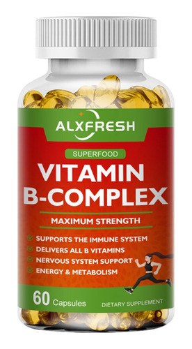 Alxfresh Complejo B Vitaminico Estres,b12 B1 B2 B3 B5 B6