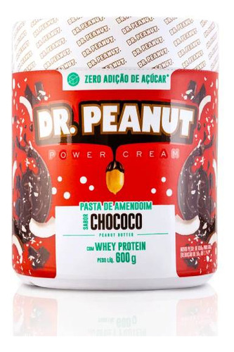 Suplemento En Pasta Dr. Peanut  Pasta De Amendoim Sodio Sabor Chococo En Pote De 600g