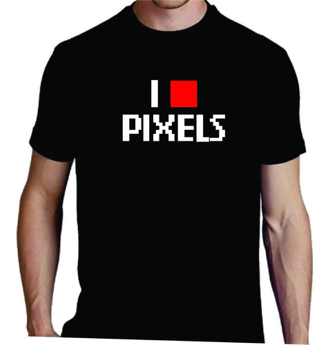 Remera I Love Pixels Gamer Video Juegos