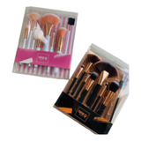 X2 Set 9 Brochas Maquillaje Profesional Nine Beauty Pincel 