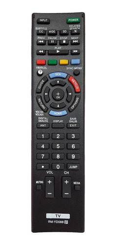 Control Remoto Tv Sony Smart Netflix Yd-088 + Forro + Pilas