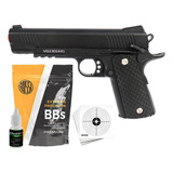 Pistola Airsoft Pressão Vigor 1911 V13 Metal Spring Mola Bbs