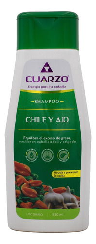 Shampoo Cuarzo Chile Y Ajo 550ml