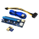 Riser Mineração Cabo 009s Usb 3.0 Pci-e 1x Para 16x - 60cm