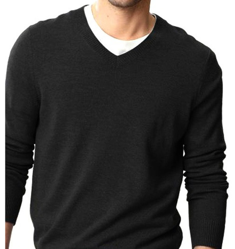 Sweater Hombre Pullover Hombre Escote O Y V Varios Colores