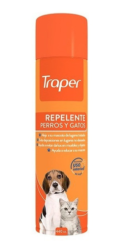 Traper Repelente Para Perros Y Gatos Spray 440cc