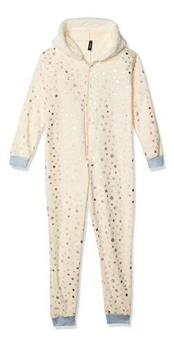 Pijama Mameluco Polar Gorro Niña Y Adolescente Skiny 73229