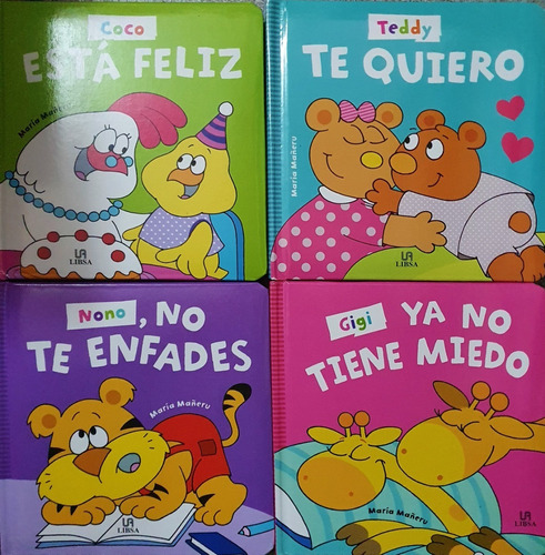 Lote X 4 Libros Infantiles - Colección Emociones Libsa