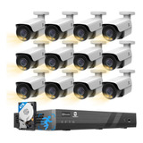 Gwsecu Sistema De Cámara De Seguridad 4k De 16 Canales Poe