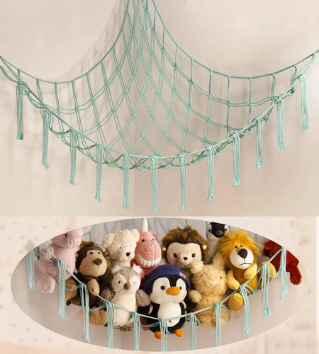 Xi Hamaca Grande De Peluche Con Red Esquinera
