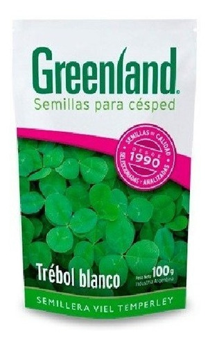 Semillas Cesped Trebol Blanco Grasslands Huia 100g Greenland