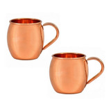 Vaso 100% Cobre Hecho A Mano Moscow Mule Taza Liso