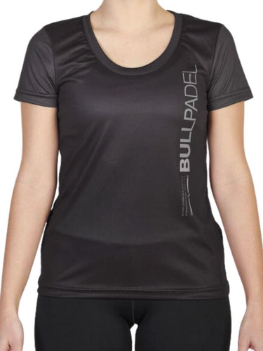 Remera Manga Corta Bullpadel Mujer Rem-beth-neg/neg/cuo