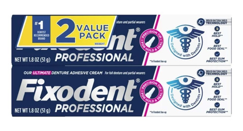 Fixodent Professional Adhesivo Dental  62g  2 Pack