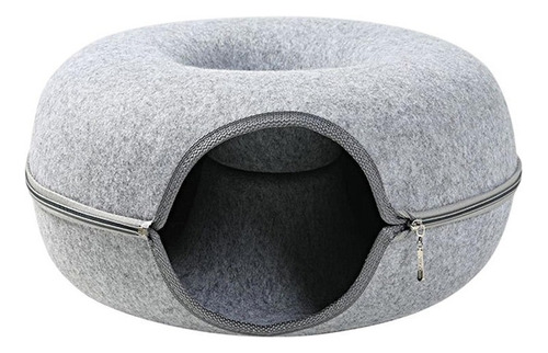 Cama De Cueva De Túnel De Fieltro Portátil For Gatos