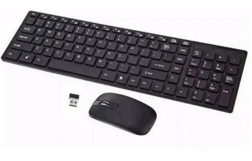 Kit Teclado E Mouse Wirelles Ultra Slim 2.4ghz Com Nfe