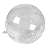 10 X Esfera O Bola De Acrilico Transparente 8 Cm Con Pasador