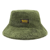 Piluso Sombrero Bucket Corderito Verde Militar Eva Rain