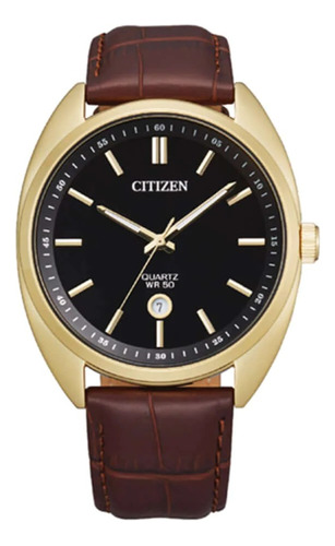 Reloj Citizen Bi509203e Japones Carcasa Acero Gold 50m Wr 