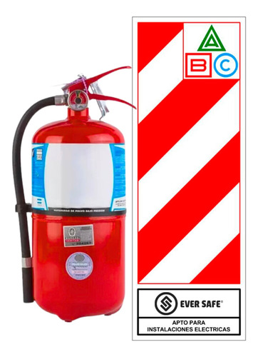 Matafuego Polvo Abc 5 Kg Eversafe Con Habilitacion Y Chapa 