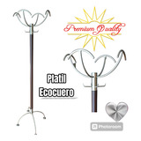 Perchero Pie Metal Platil Ecocuero Calidad Premium No Envio