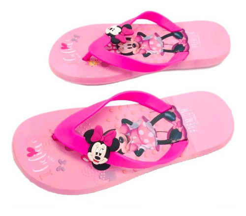 Sandalia Tres Puntadas Minnie Mouse Disney Chancla Zapato