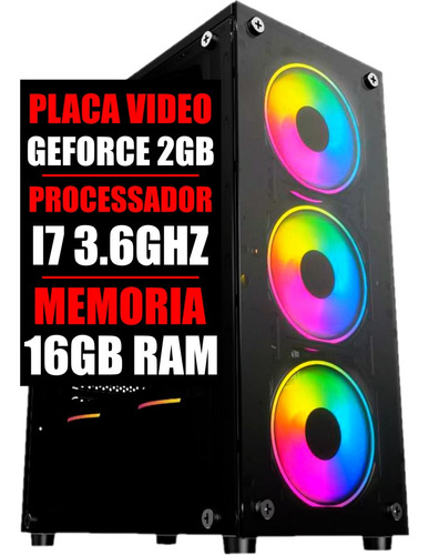 Pc Gamer Intel Core I7 / Placa Geforce 2gb / 16gb Ram / Wifi