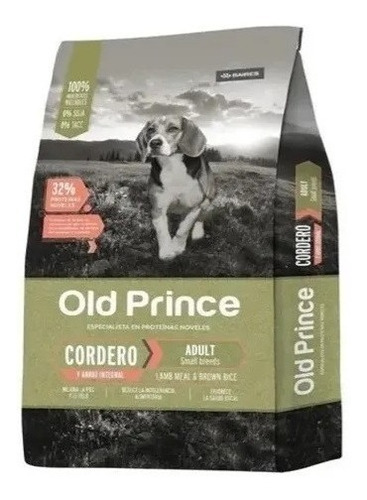 Alimento Balanceado Perros Old Prince Pequeña Cordero 15kg