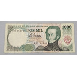 Billetes Venezuela 2000 Bolívares Estado Muy Bueno 8