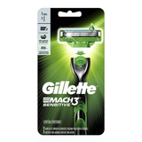 Aparelho De Barbear Gillette Mach3 Sensitive 1 Unidade