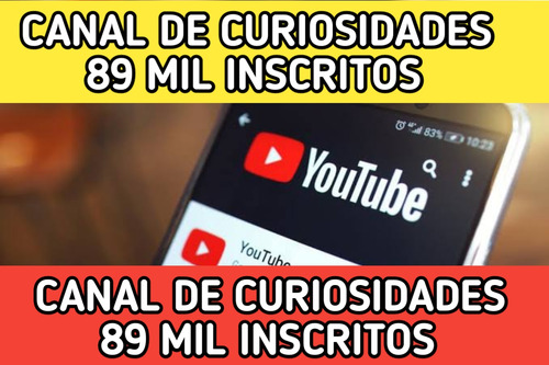 Canal No Youtube Monetizado Com 89 Mil Inscritos 