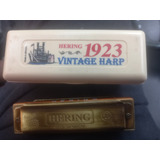 Gaita De Boca Hering 1923 Vintage Harp  1020 Em Fa C/ Estojo