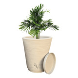 Vaso Decorativo 3d Luxo Texturizado N1 Planta Casa Com Prato