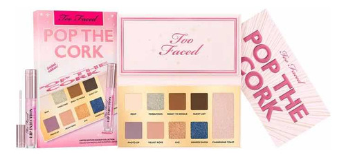 Too Faced Pop The Cork Makeup Set Lip Injection Y Paleta