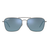 Lentes De Sol Caravan Reverse Azul Claro Ray-ban