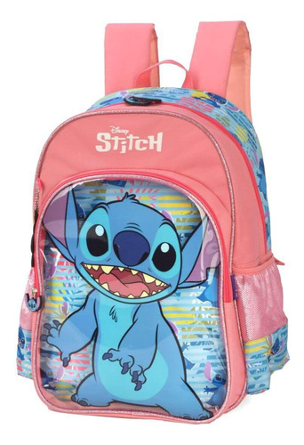 Mochila De Costas Escolar Juvenil Disney Stitch Classics