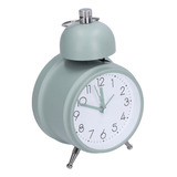 Reloj Despertador Vintage, Portátil, De Metal, Color Verde,