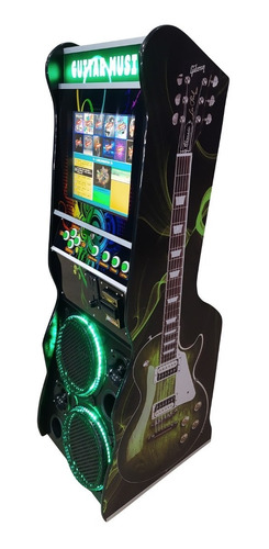Maquina De Musica Jukebox 17 Polegadas Guitarra Verde