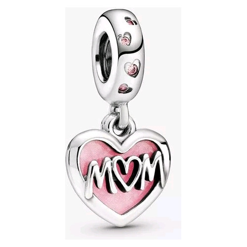 Charms Mama Plata 925 + Bolsa De Terciopelo De La Marca 