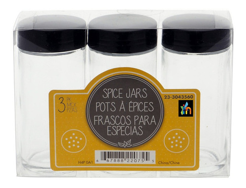 Frasco De Vidrio Para Condimentos Conserva Especias Cocina