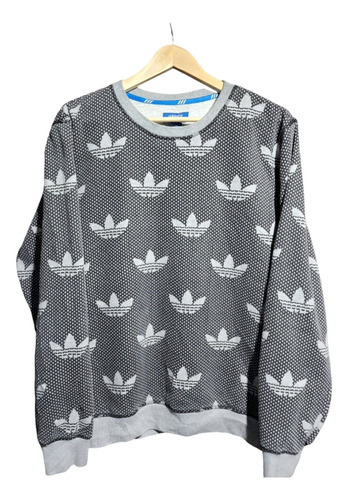 Buzo adidas Gris De Hombre