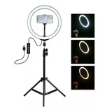 Tripode Aro De Luz Led 26cm Ring Light Soporte Para Celular