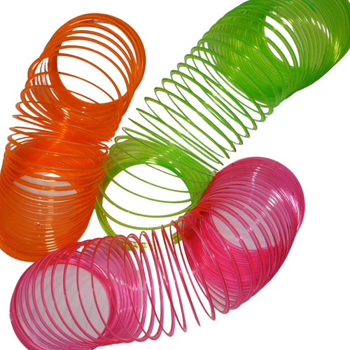 36 Pzs Slinky Resorte Gusano Plástico Piñata Fiesta Negocio