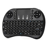 Mini Teclado Controle Sem Fio Com Touch Para Smart Tv , Pc 