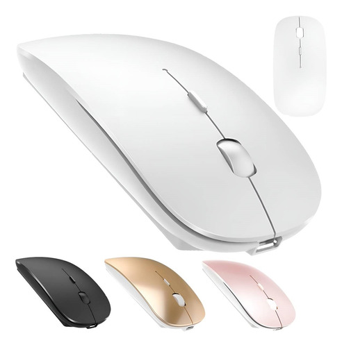 Mouse Óptico Sem Fio Recarregável Slim Usb 3.0 4 Botões