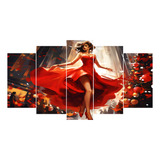 Cuadros Decorativo Economico Pintura Mujer Bailando