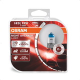 Par Lampada H3 12v Nightbreaker 150% + Luz Osram